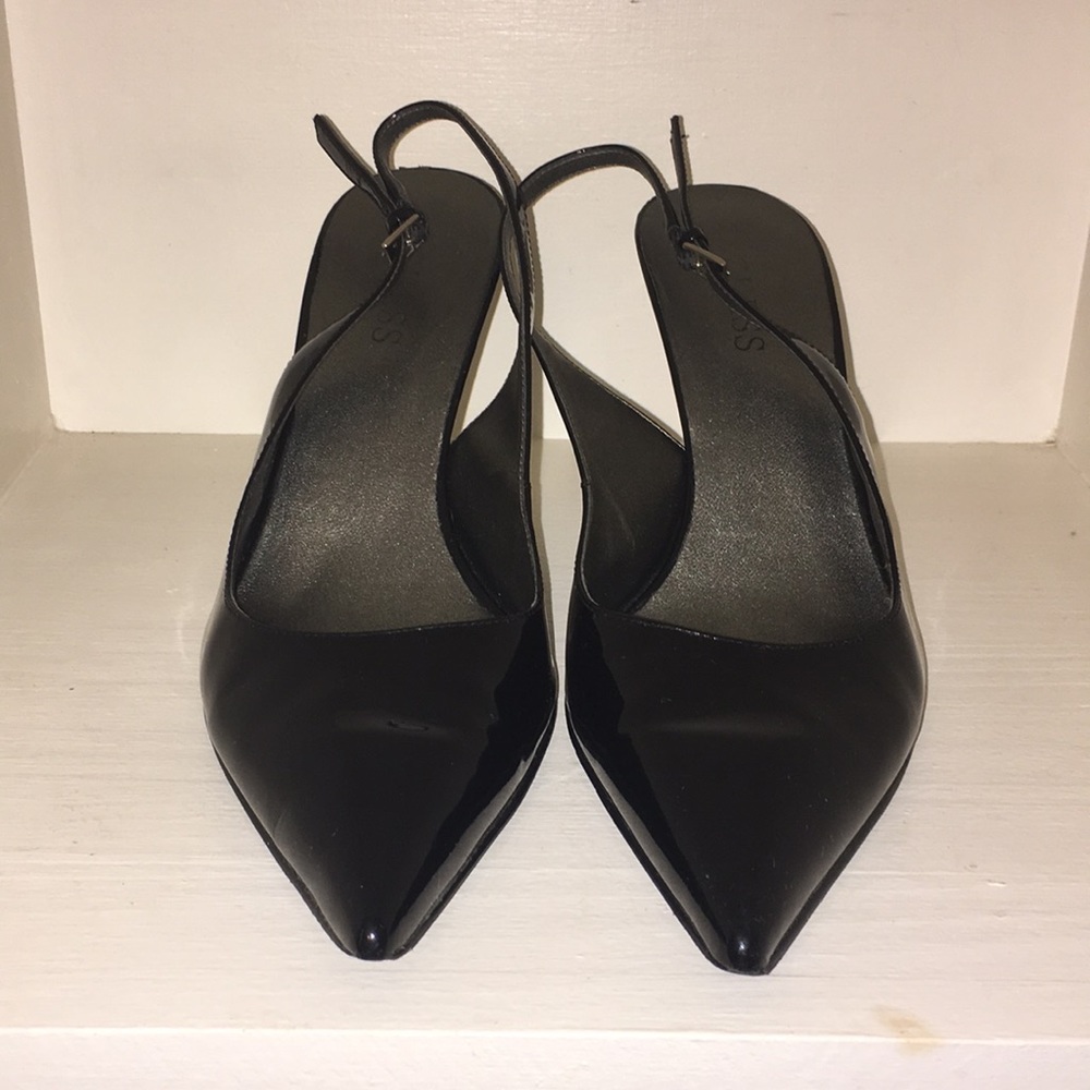 Guess | pointed-toe sling back heels